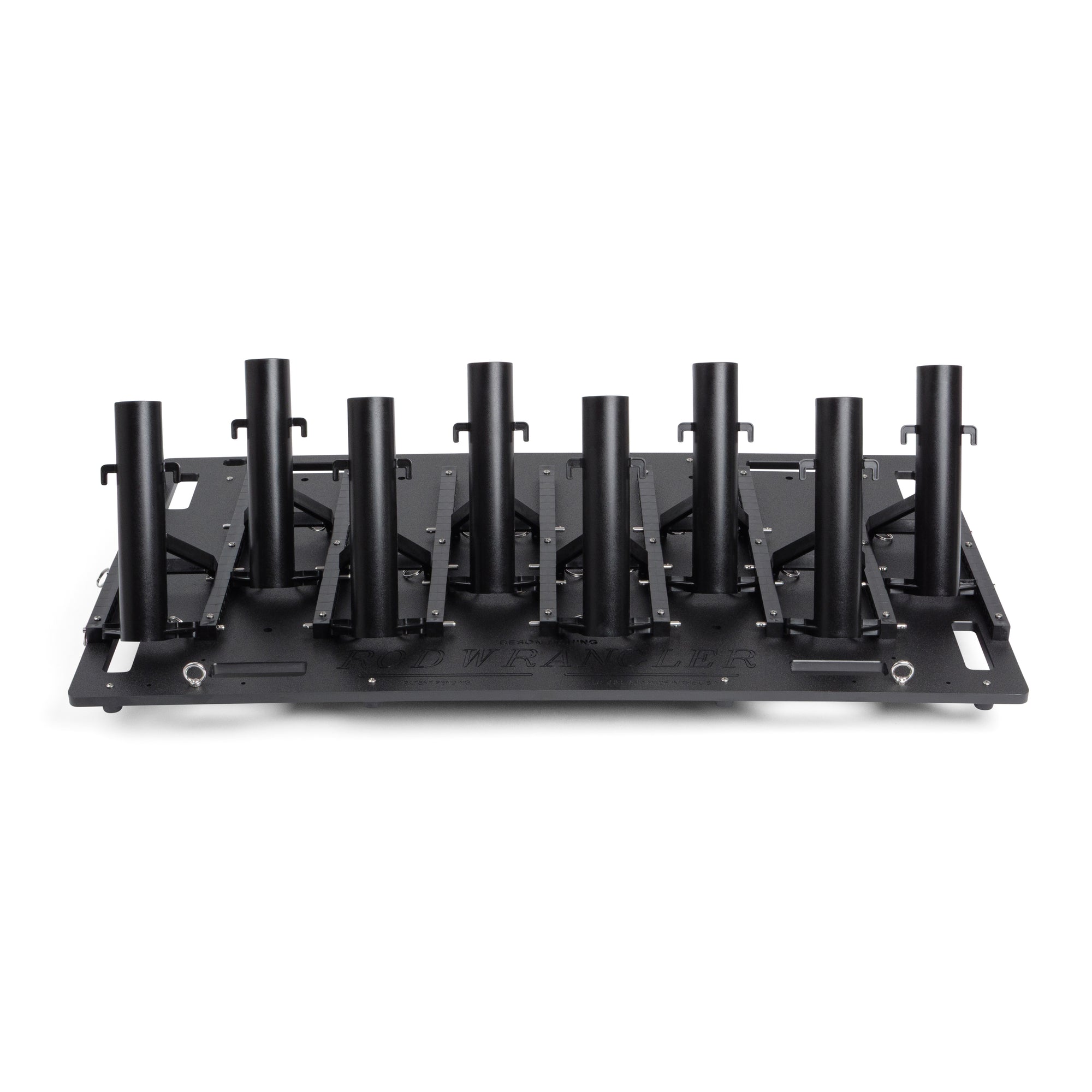 Medium fishing rod rack for garage storage, truck transport, and cleaning